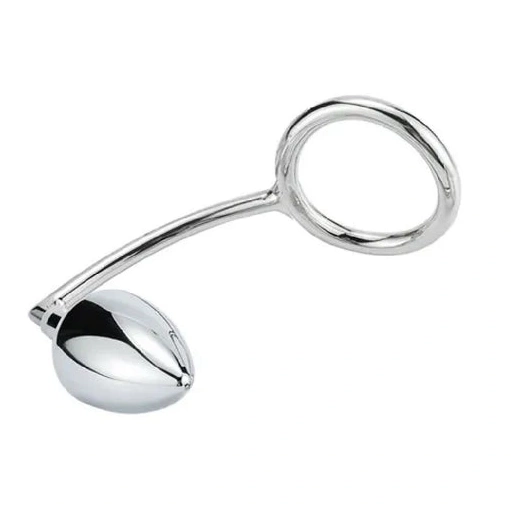 DiscreetChoice Hook Cock with Set Anal Stainless Steel Ring 4663 1108